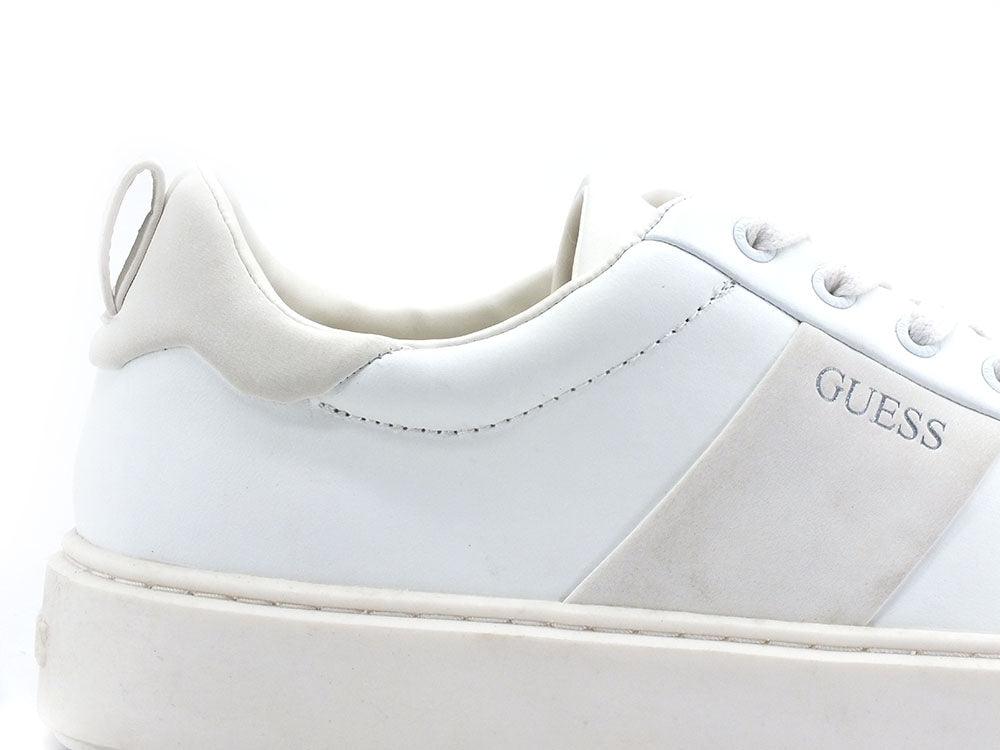 GUESS Sneaker Pelle Uomo Logo White FM5VICLEA12 - Sandrini Calzature e Abbigliamento
