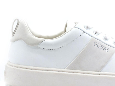 GUESS Sneaker Pelle Uomo Logo White FM5VICLEA12 - Sandrini Calzature e Abbigliamento