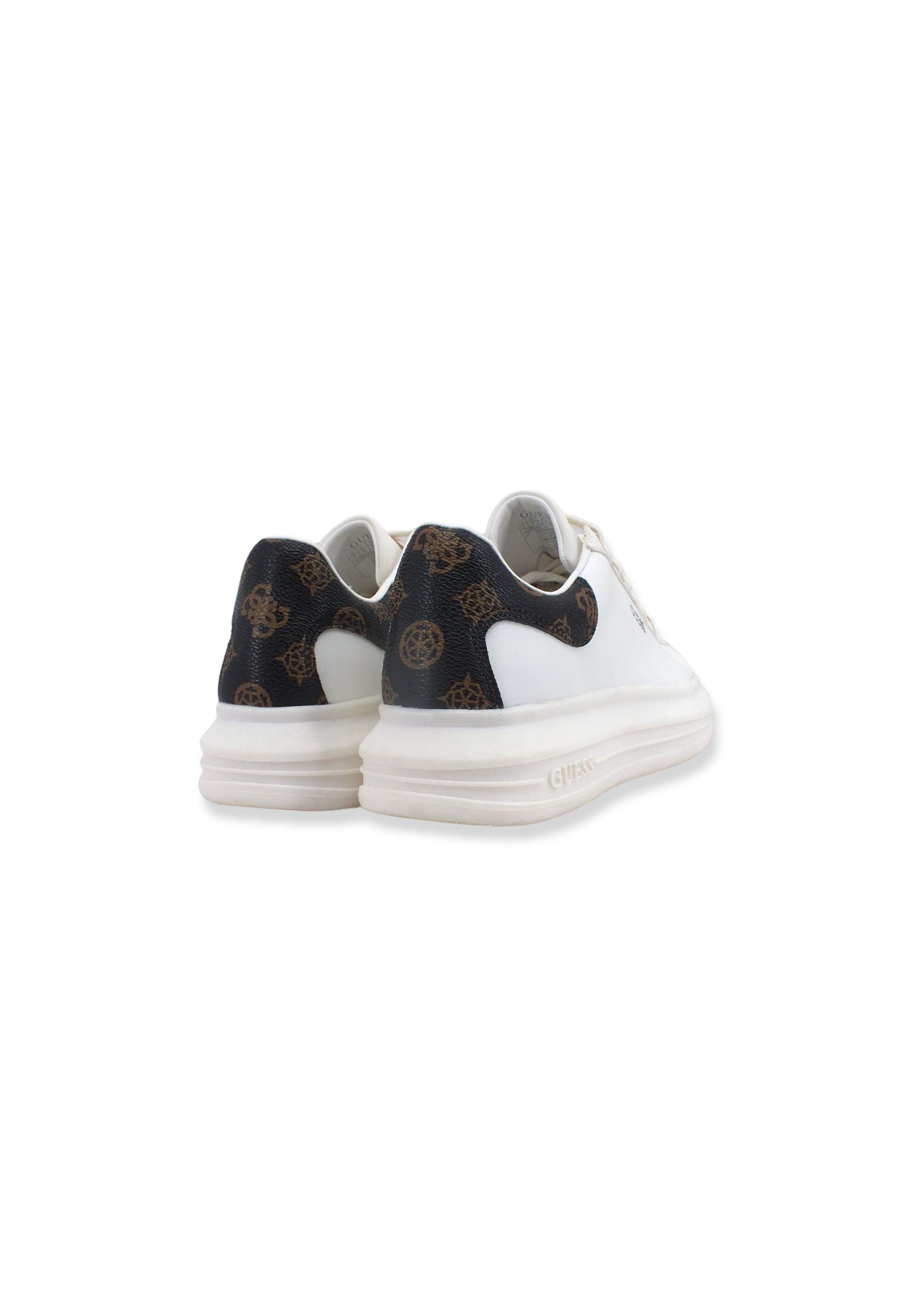 GUESS Sneaker Platform Donna White Brown FL7RNOFAL12 - Sandrini Calzature e Abbigliamento