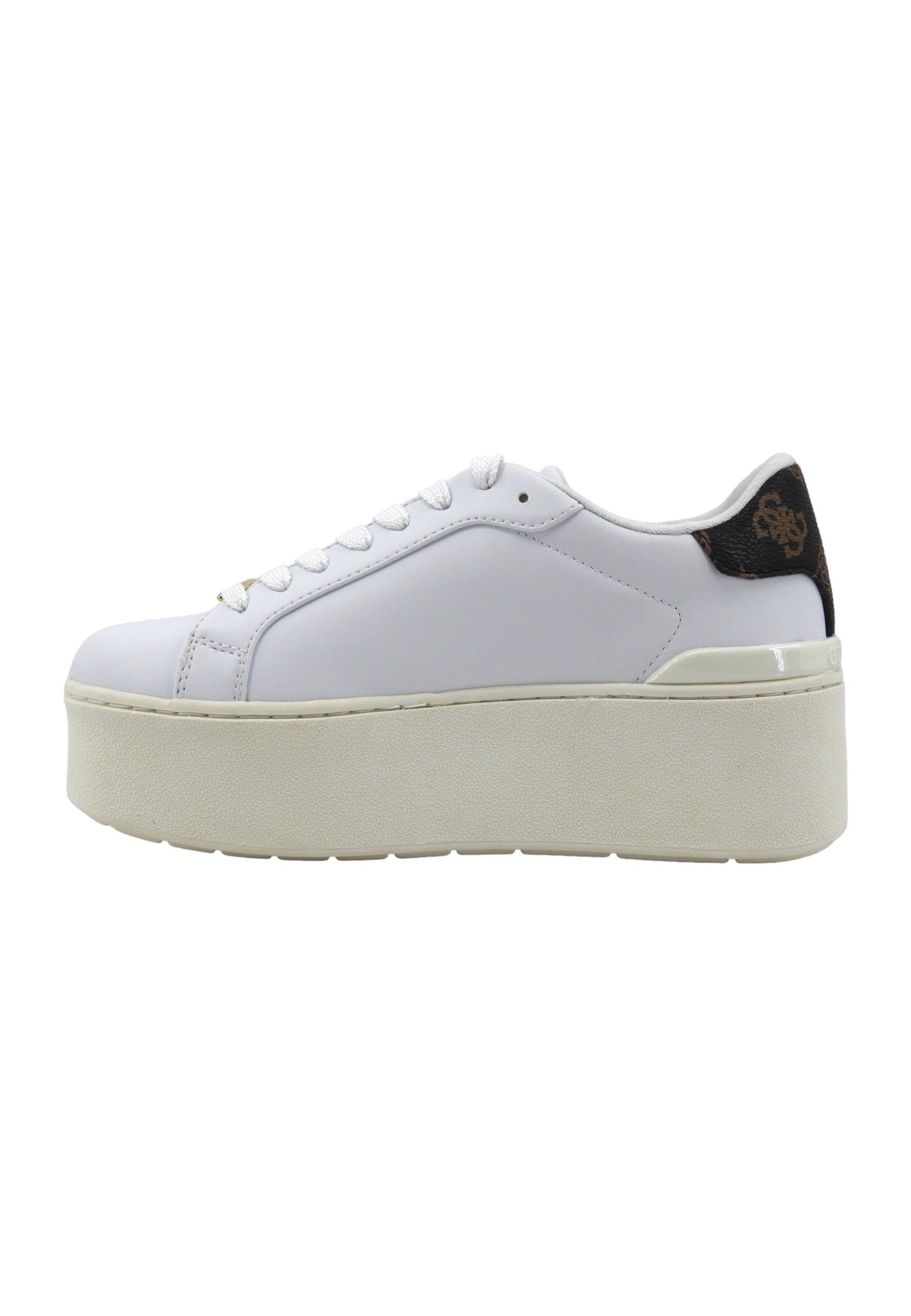 GUESS Sneaker Platform Donna White FLPWLLLEL12 - Sandrini Calzature e Abbigliamento