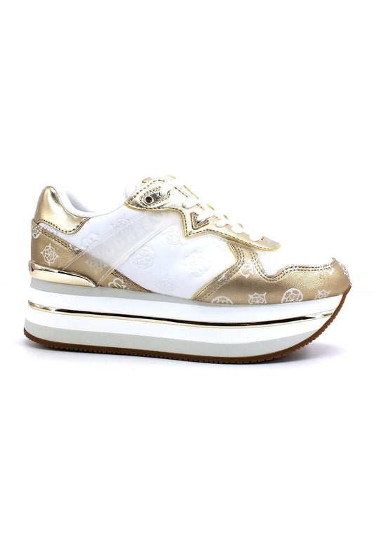 GUESS Sneaker Platform Donna White Gold FL5HN3SML12 - Sandrini Calzature e Abbigliamento