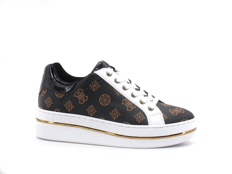 GUESS Sneaker Platform Loghi Brown FL8NELFAL12 - Sandrini Calzature e Abbigliamento