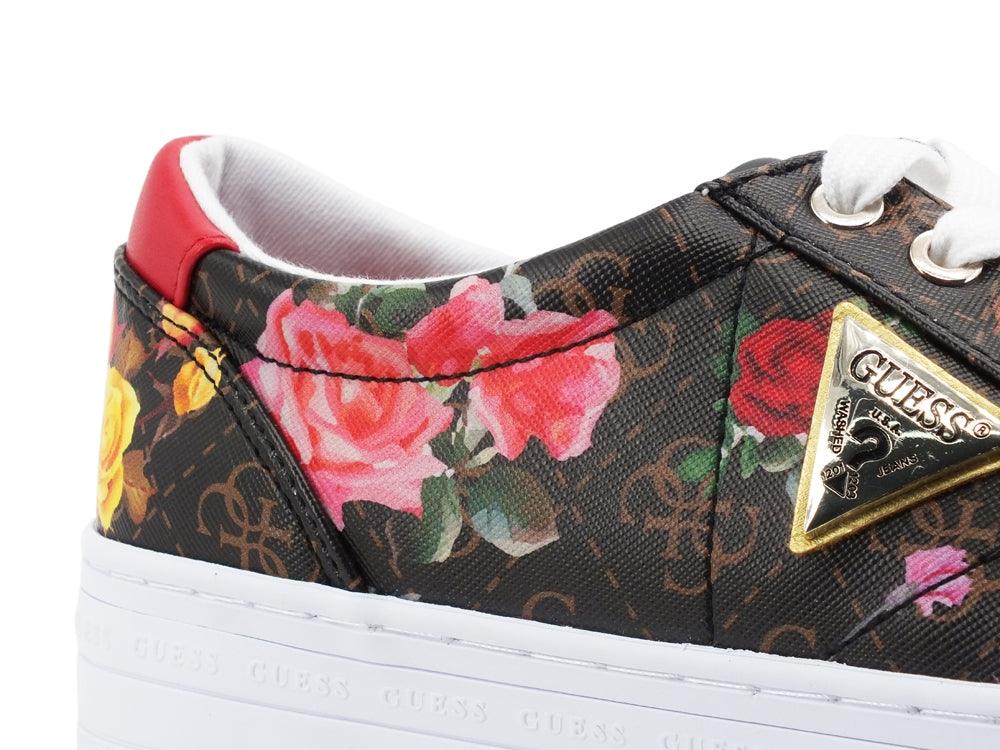 GUESS Sneaker Platform Loghi Flower Printed Multicolor FL5YB3FAL12 - Sandrini Calzature e Abbigliamento