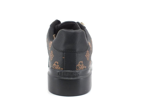 GUESS Sneaker Platform Loghi Printed Black Brown FL8HAYELE12 - Sandrini Calzature e Abbigliamento