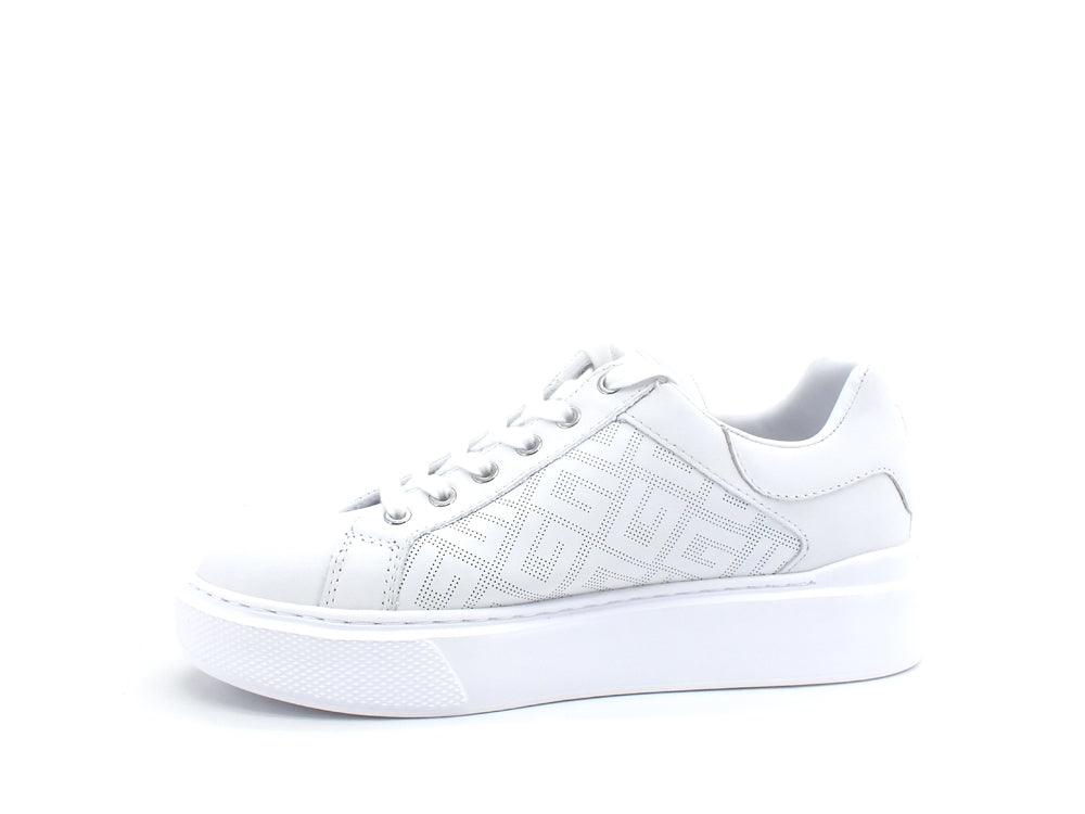 GUESS Sneaker Platform Traforata Loghi White FL5IVEELE12 - Sandrini Calzature e Abbigliamento