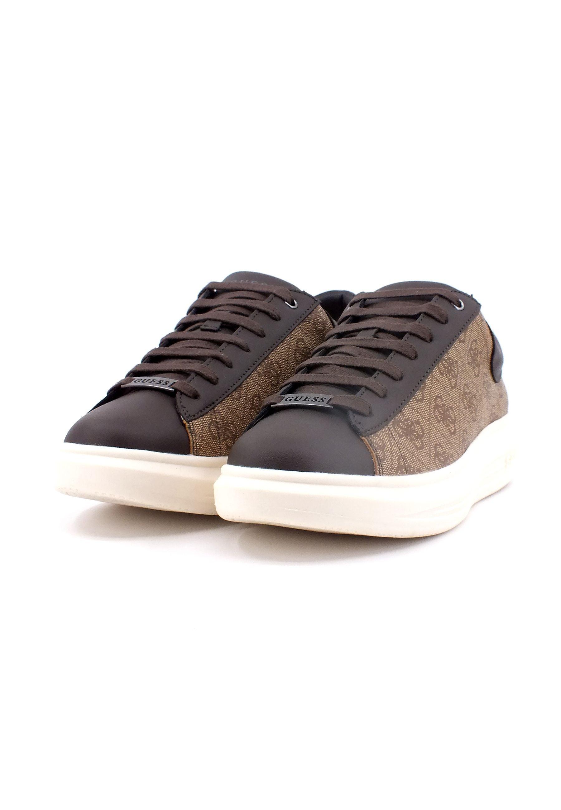 GUESS Sneaker Platform Uomo Beige Brown FM5VIBFAL12 - Sandrini Calzature e Abbigliamento