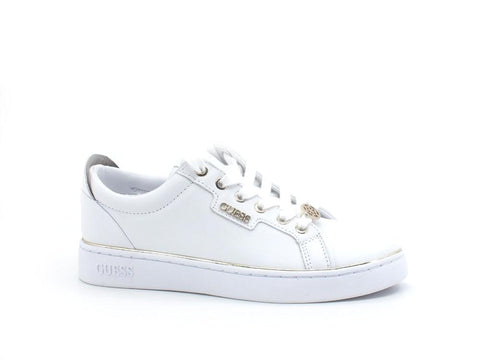 GUESS Sneaker Profilo Gold Logo White FL5BTALEA12 - Sandrini Calzature e Abbigliamento