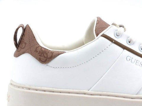 GUESS Sneaker Profilo Retro Loghi Beige Brown FM5VICLEA12 - Sandrini Calzature e Abbigliamento