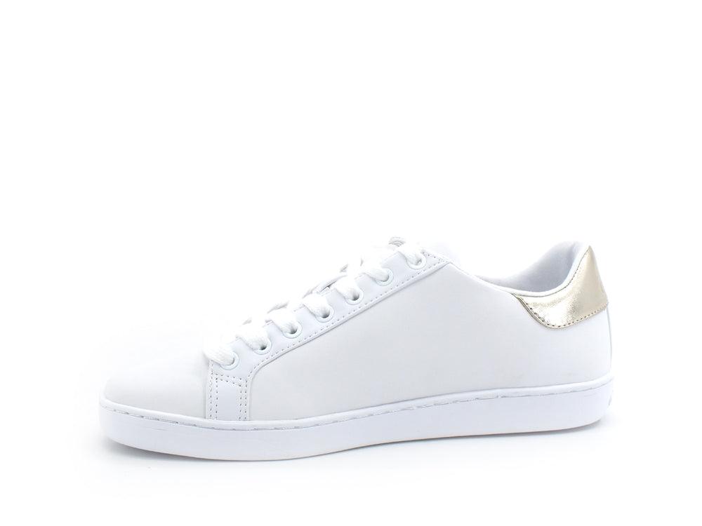 GUESS Sneaker Retro Gold Bande White Platino FL6JBBLEA12 - Sandrini Calzature e Abbigliamento