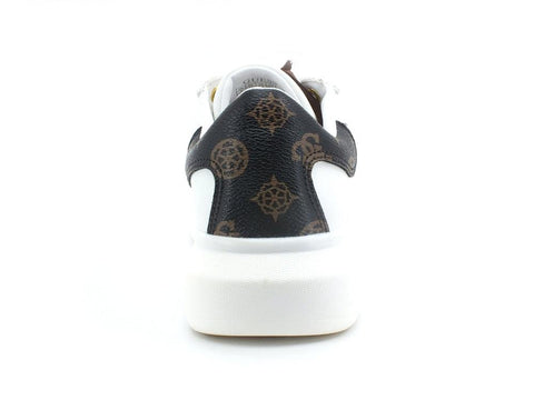 GUESS Sneaker Retro Loghi Printed White Brown FL7SALFAL12 - Sandrini Calzature e Abbigliamento