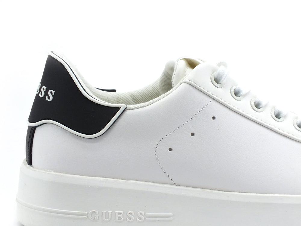 GUESS Sneaker Retro Logo White Black FL6RKELEA12 - Sandrini Calzature e Abbigliamento