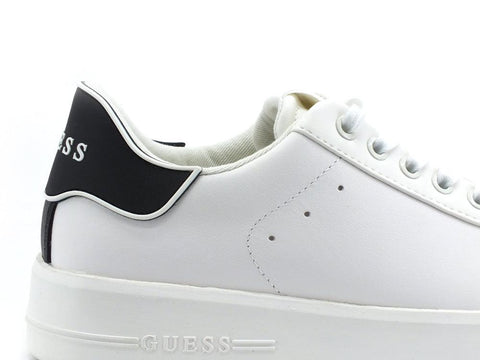 GUESS Sneaker Retro Logo White Black FL6RKELEA12 - Sandrini Calzature e Abbigliamento