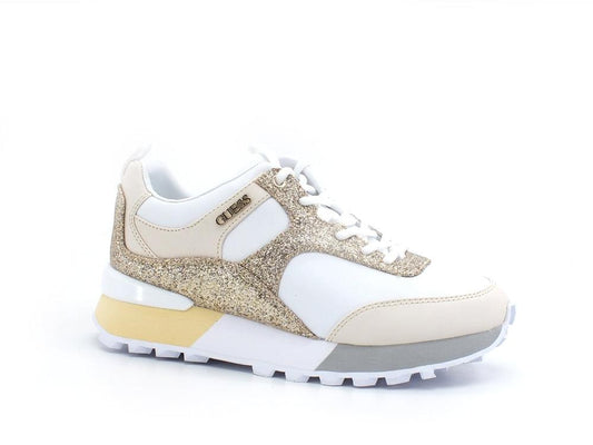 GUESS Sneaker Running Multi Glitter White Gold FL5SV2FAM12 - Sandrini Calzature e Abbigliamento
