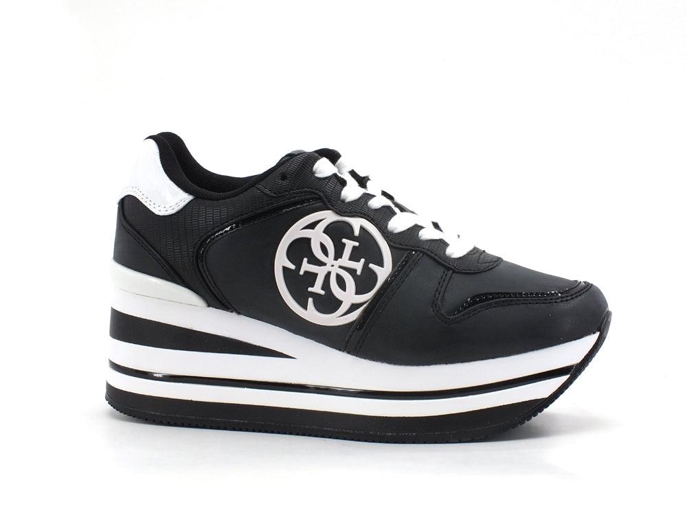 GUESS Sneaker Running Platform Black White FL7HEKELE12 - Sandrini Calzature e Abbigliamento