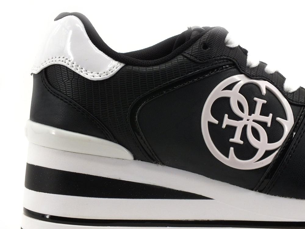 GUESS Sneaker Running Platform Black White FL7HEKELE12 - Sandrini Calzature e Abbigliamento