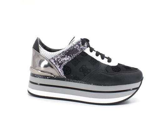 GUESS Sneaker Running Platform Tricolor Black FL5HIDFAM12 - Sandrini Calzature e Abbigliamento
