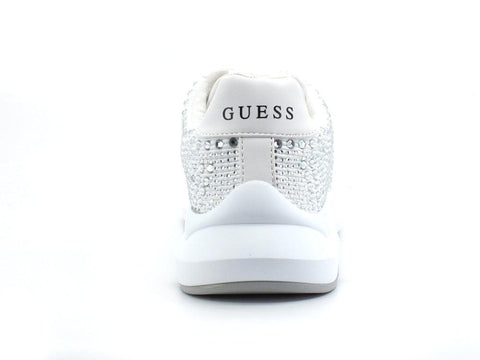 GUESS Sneaker Strass Logo White Silver FL6DG2FAB12 - Sandrini Calzature e Abbigliamento
