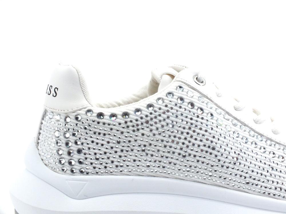 GUESS Sneaker Strass Logo White Silver FL6DG2FAB12 - Sandrini Calzature e Abbigliamento