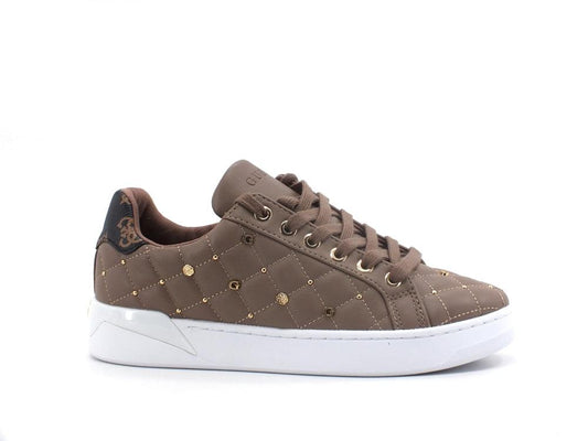 GUESS Sneaker Trapuntata Borchie Grey Taupe FL8BEEELE12 - Sandrini Calzature e Abbigliamento
