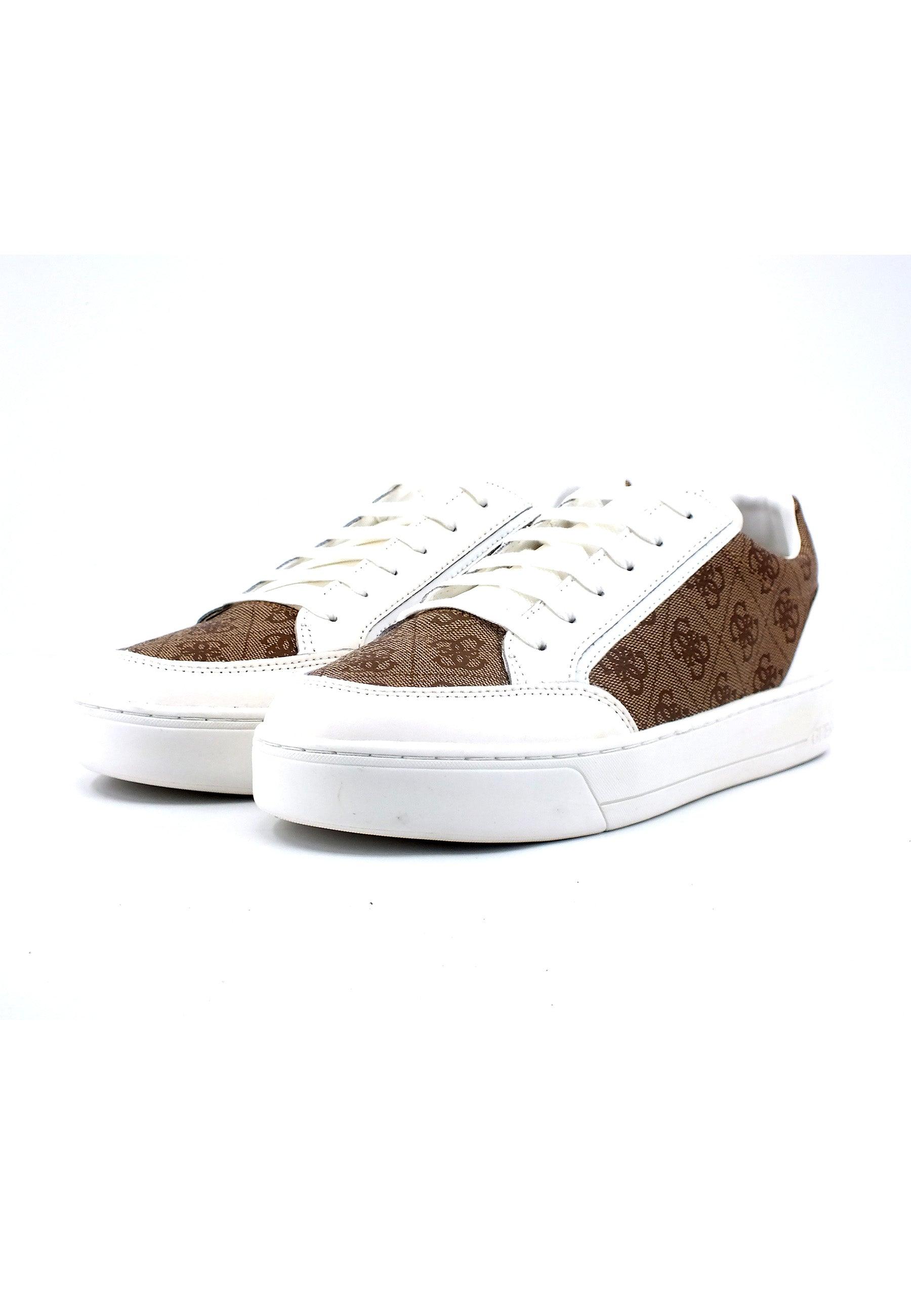GUESS Sneaker Uomo Bicolor White Beige FM7UIIELE12 - Sandrini Calzature e Abbigliamento