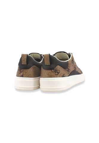 GUESS Sneaker Uomo Loghi Print Beige Brown FM7VRNFAL12 - Sandrini Calzature e Abbigliamento