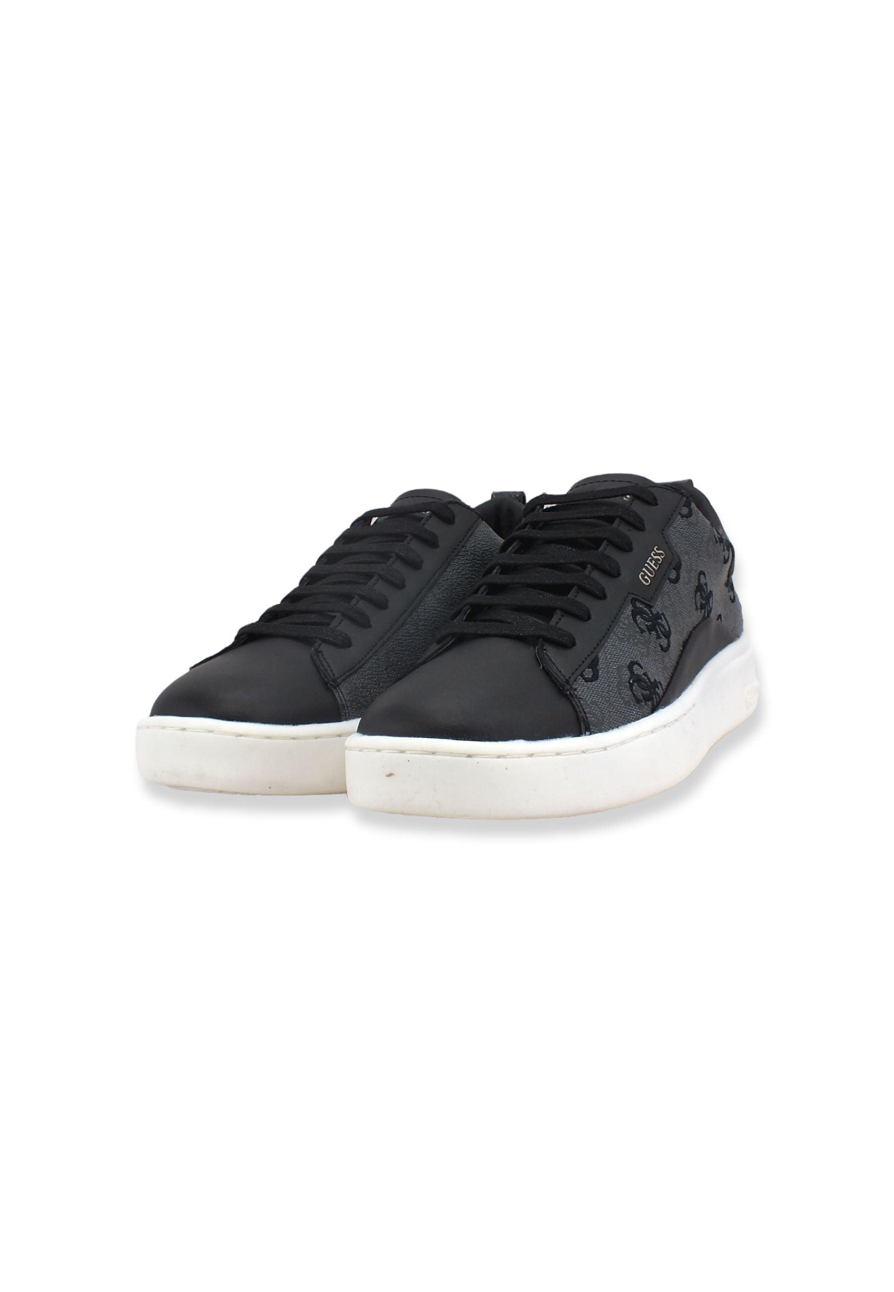 GUESS Sneaker Uomo Loghi Print Grigio Coal FM7VRNFAL12 - Sandrini Calzature e Abbigliamento