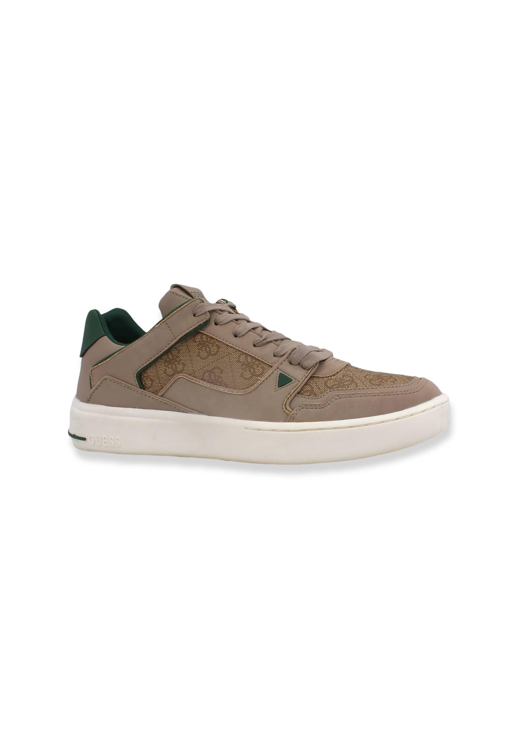 GUESS Sneaker Uomo Ox Loghi Beige Brown FM7VBLFAB12 - Sandrini Calzature e Abbigliamento