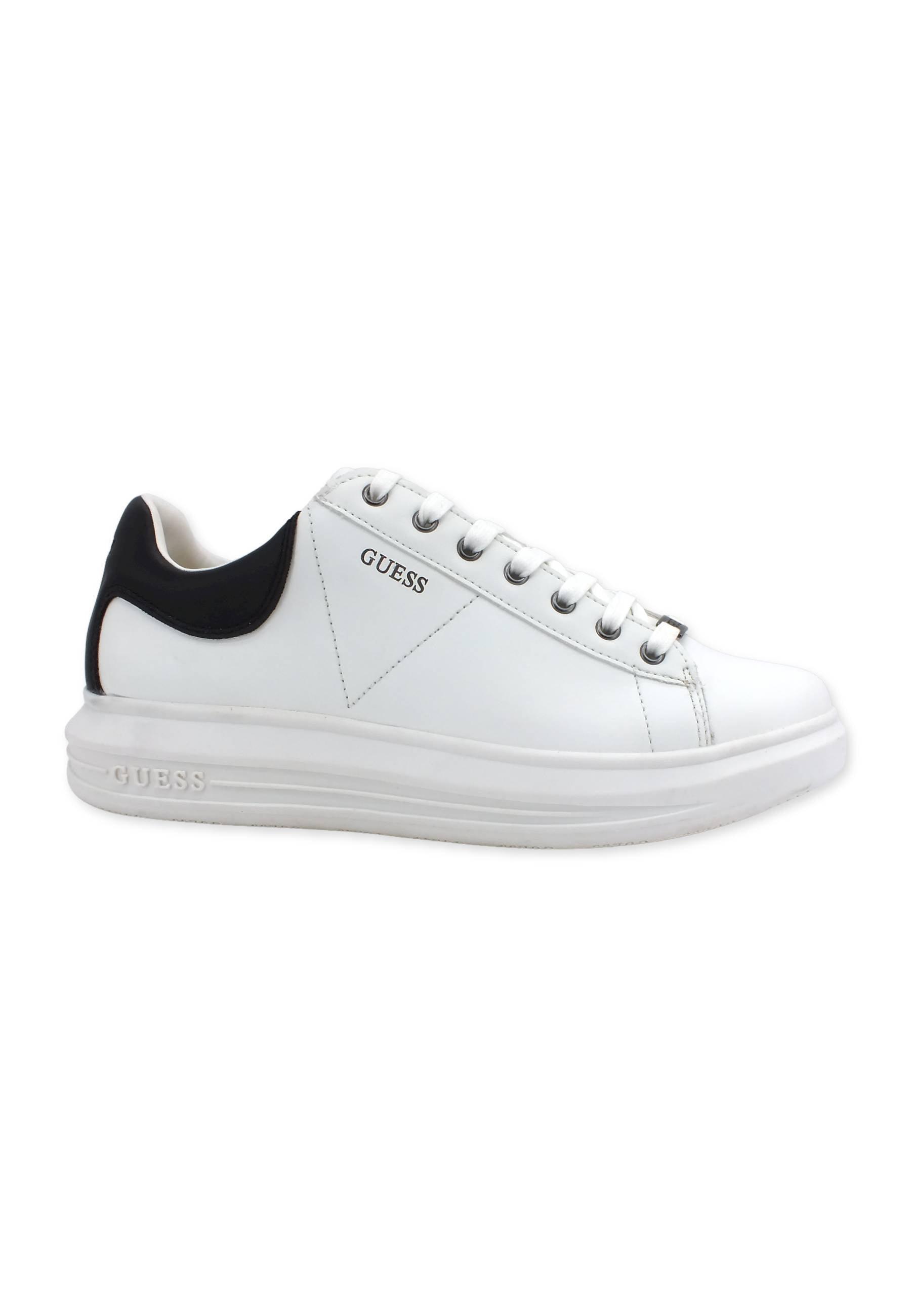 GUESS Sneaker Uomo White Black FM5VIBELE12 - Sandrini Calzature e Abbigliamento