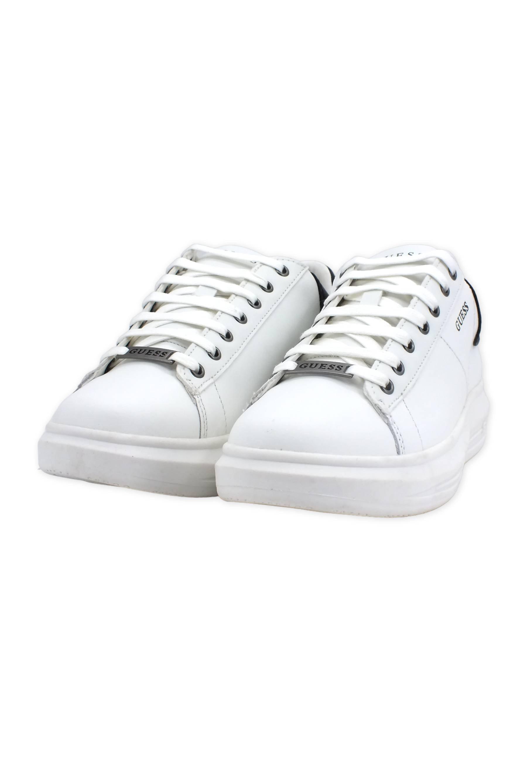 GUESS Sneaker Uomo White Black FM5VIBELE12 - Sandrini Calzature e Abbigliamento