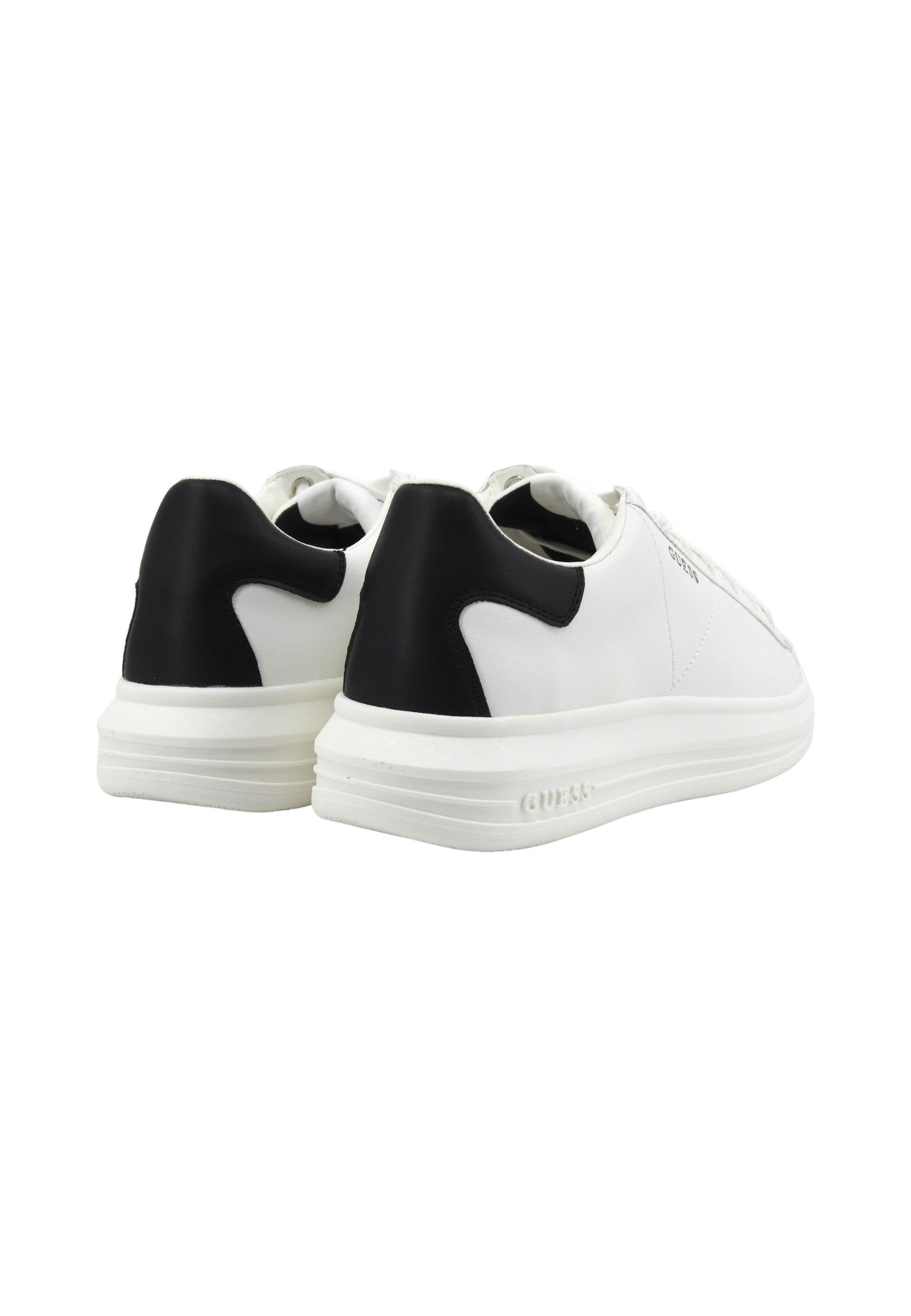 GUESS Sneaker Uomo White Black FM8VIBLEL12 - Sandrini Calzature e Abbigliamento