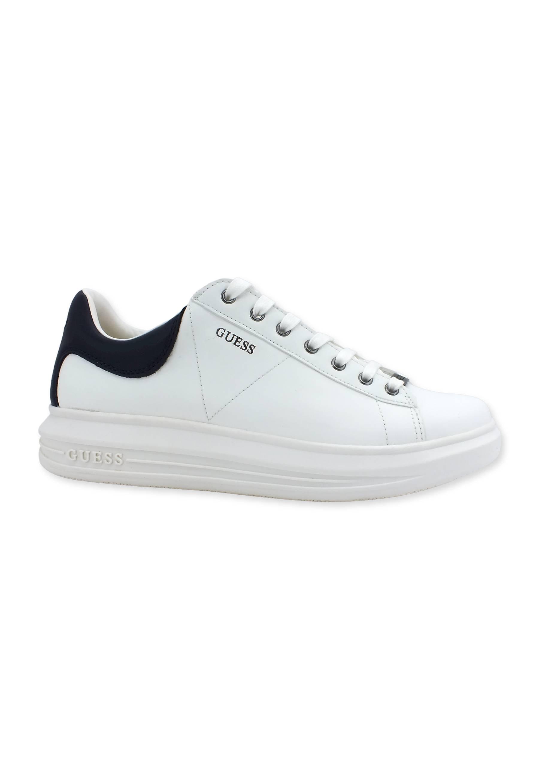 GUESS Sneaker Uomo White Blue FM5VIBELE12 - Sandrini Calzature e Abbigliamento
