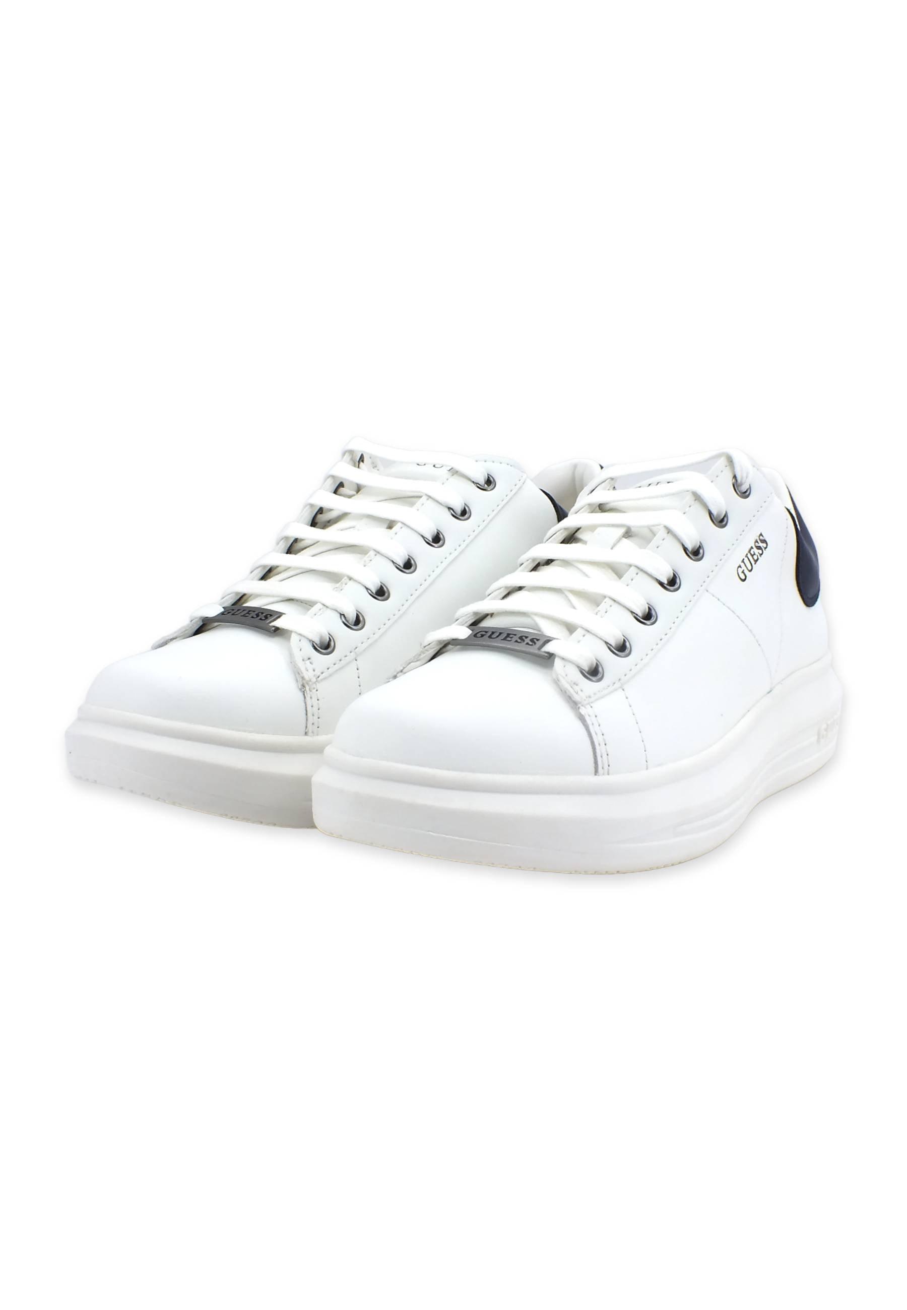 GUESS Sneaker Uomo White Blue FM5VIBELE12 - Sandrini Calzature e Abbigliamento