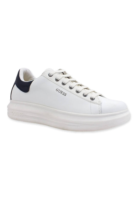 GUESS Sneaker Uomo White Blue FM7RNOLEA12 - Sandrini Calzature e Abbigliamento