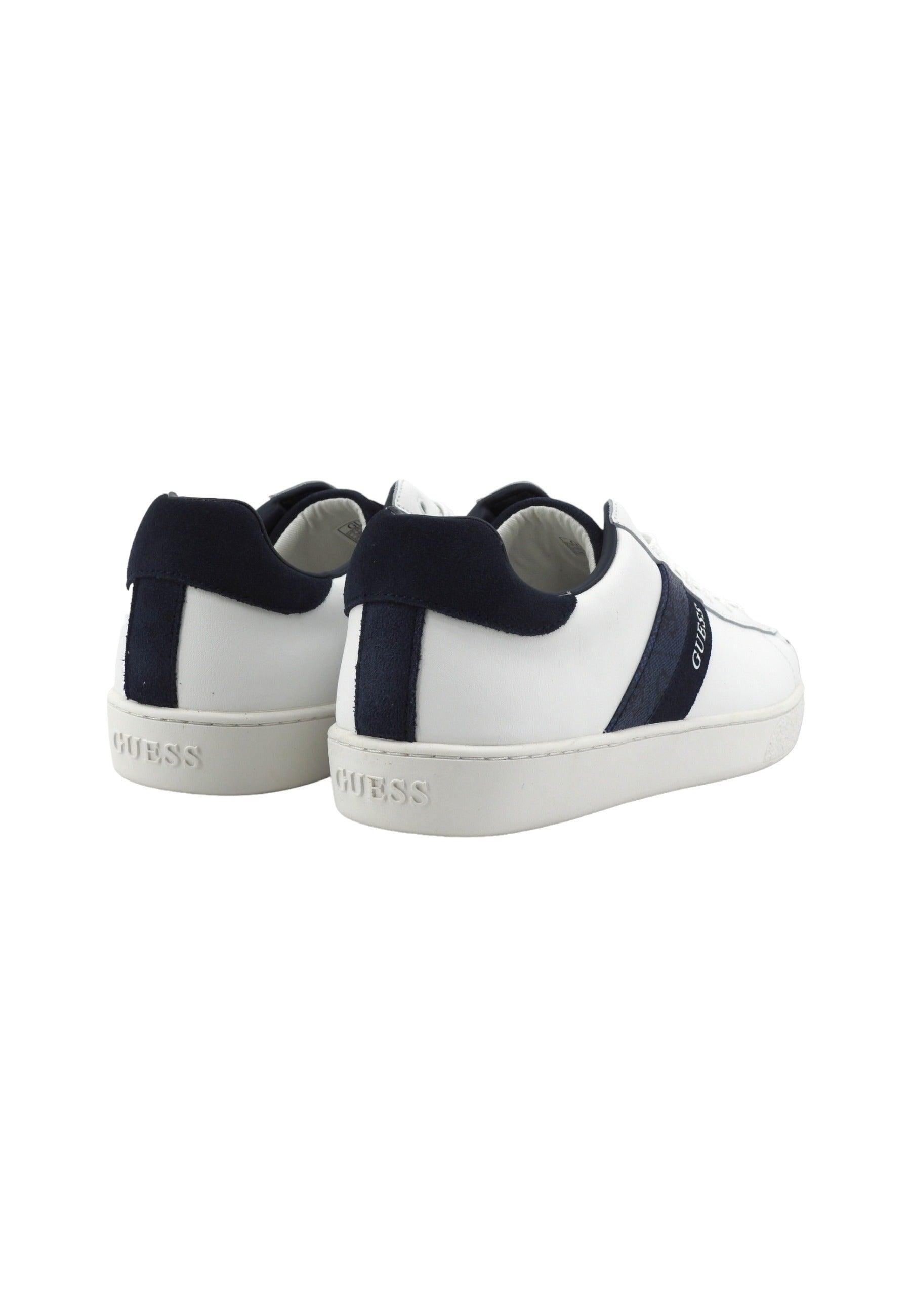 GUESS Sneaker Uomo White Blue FMPNOILEP12 - Sandrini Calzature e Abbigliamento