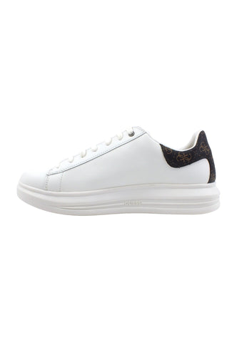GUESS Sneaker Uomo White Brown Ochre FM7SRNFAL12 - Sandrini Calzature e Abbigliamento