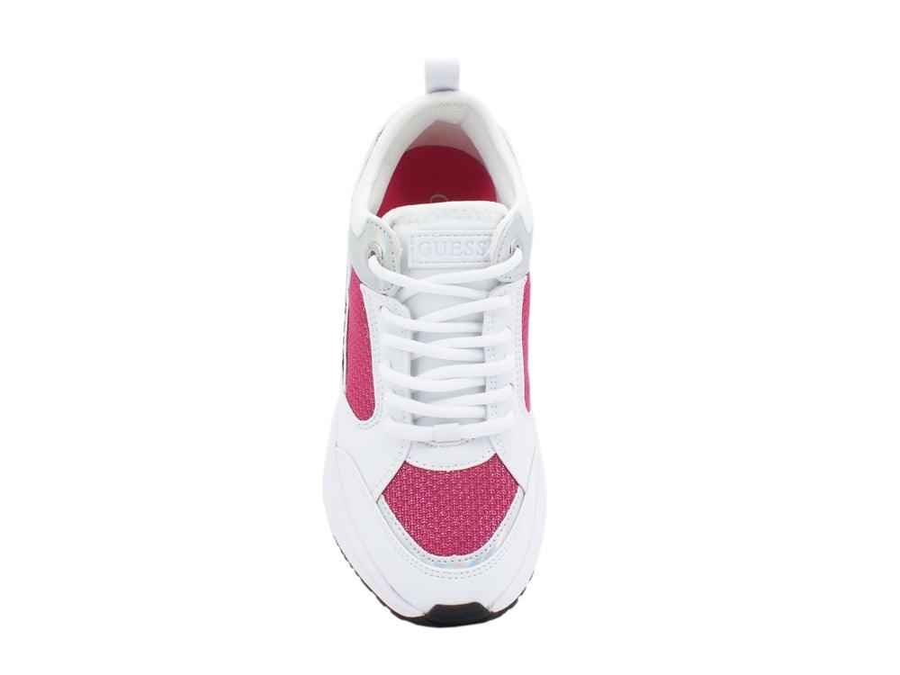 GUESS Sneaker White Fuxia FL5BREFAB12 - Sandrini Calzature e Abbigliamento