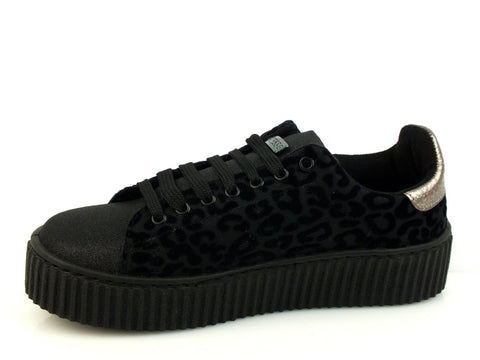 GUESS sneakers platform leopardate TESSUTO BLACK NERO FLDEN3FAB12 - Sandrini Calzature e Abbigliamento