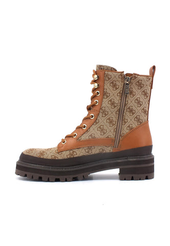 GUESS Stivaletto Anfibio Donna Beige Brown FL7BDAFAL10 - Sandrini Calzature e Abbigliamento