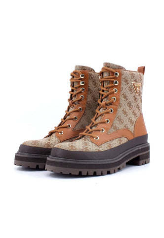 GUESS Stivaletto Anfibio Donna Beige Brown FL7BDAFAL10 - Sandrini Calzature e Abbigliamento