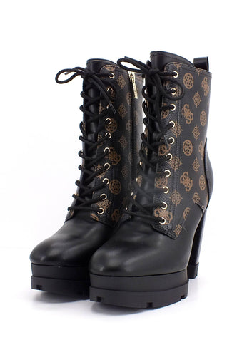 GUESS Stivaletto Anfibio Tacco Alto Donna Brown Ocra FL8BSLFAL10 - Sandrini Calzature e Abbigliamento