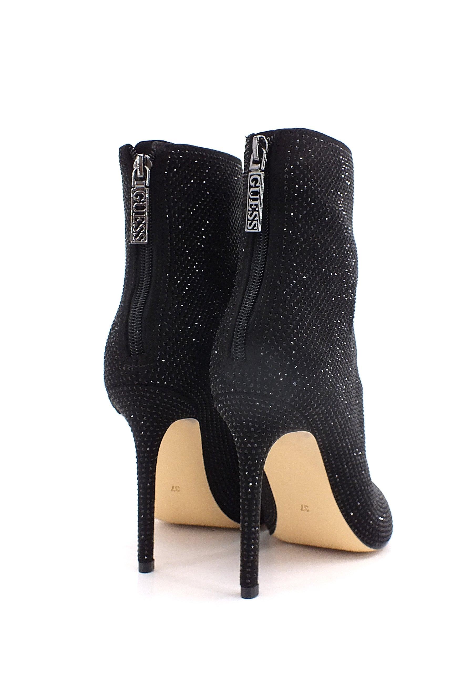GUESS Stivaletto Tacco Spillo Strass Donna Black FL8SMYESU10 - Sandrini Calzature e Abbigliamento