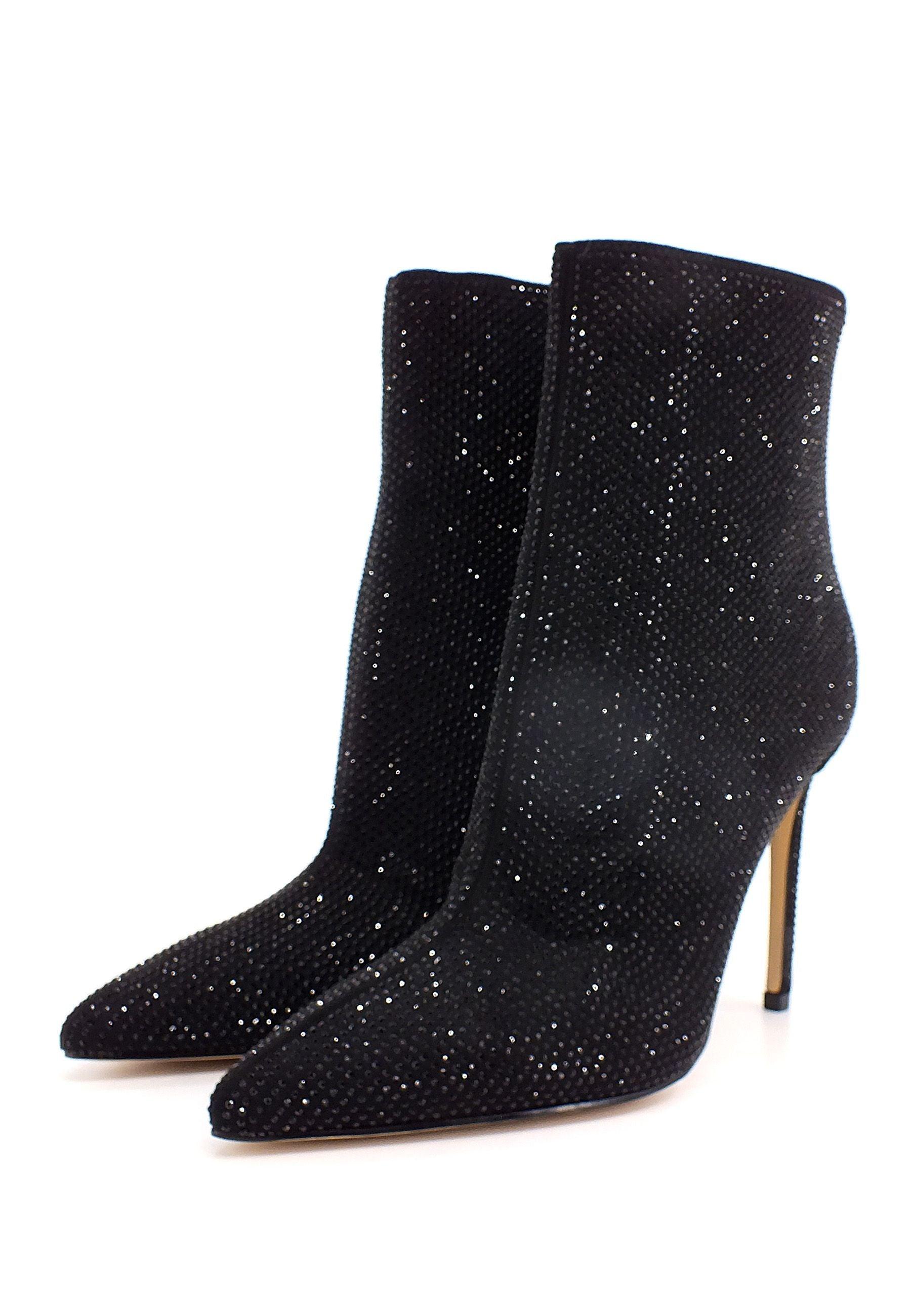 GUESS Stivaletto Tacco Spillo Strass Donna Black FL8SMYESU10 - Sandrini Calzature e Abbigliamento