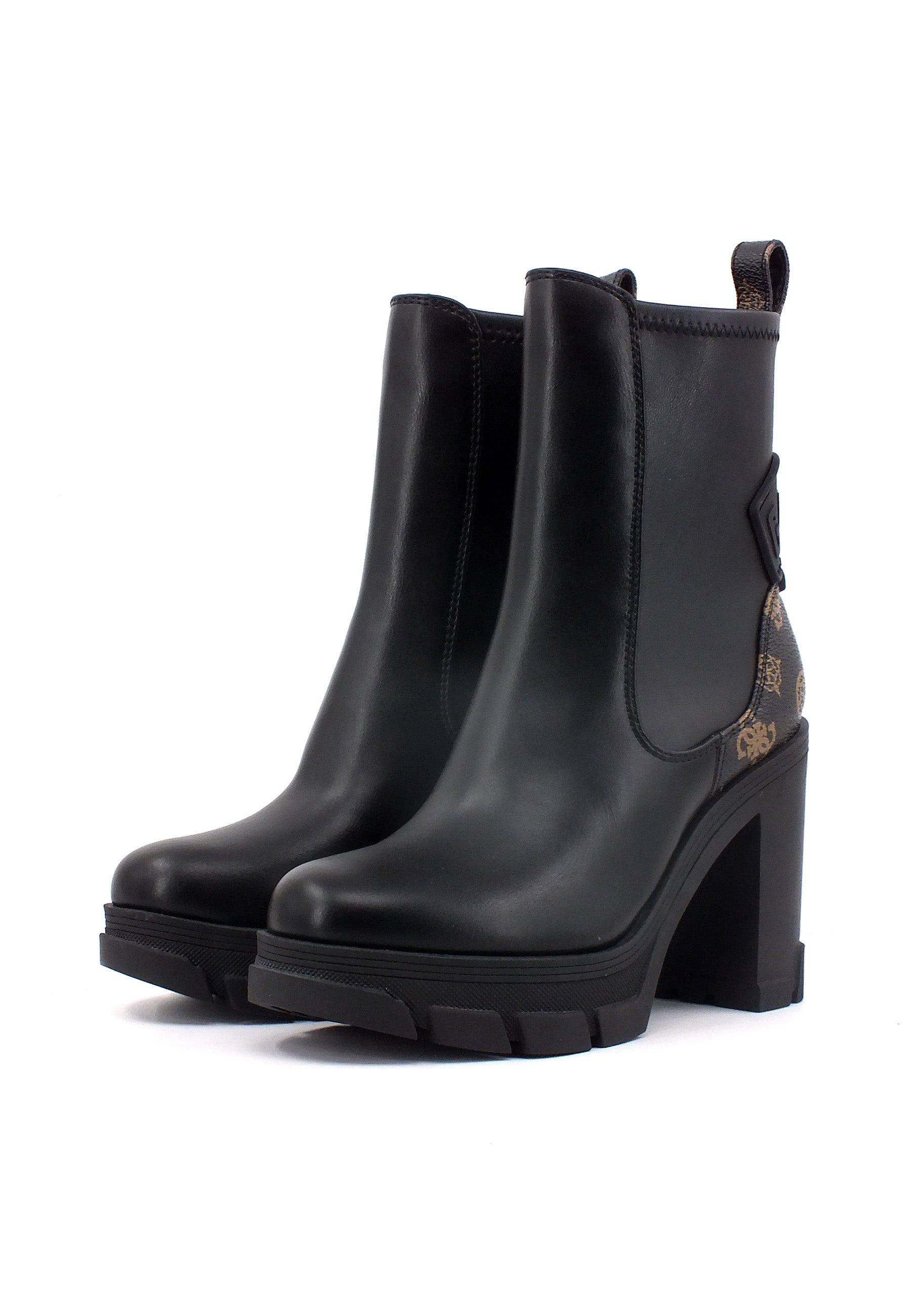 GUESS Stivaletto Tronchetto Donna Black Brown FL7XNOFAL10 - Sandrini Calzature e Abbigliamento