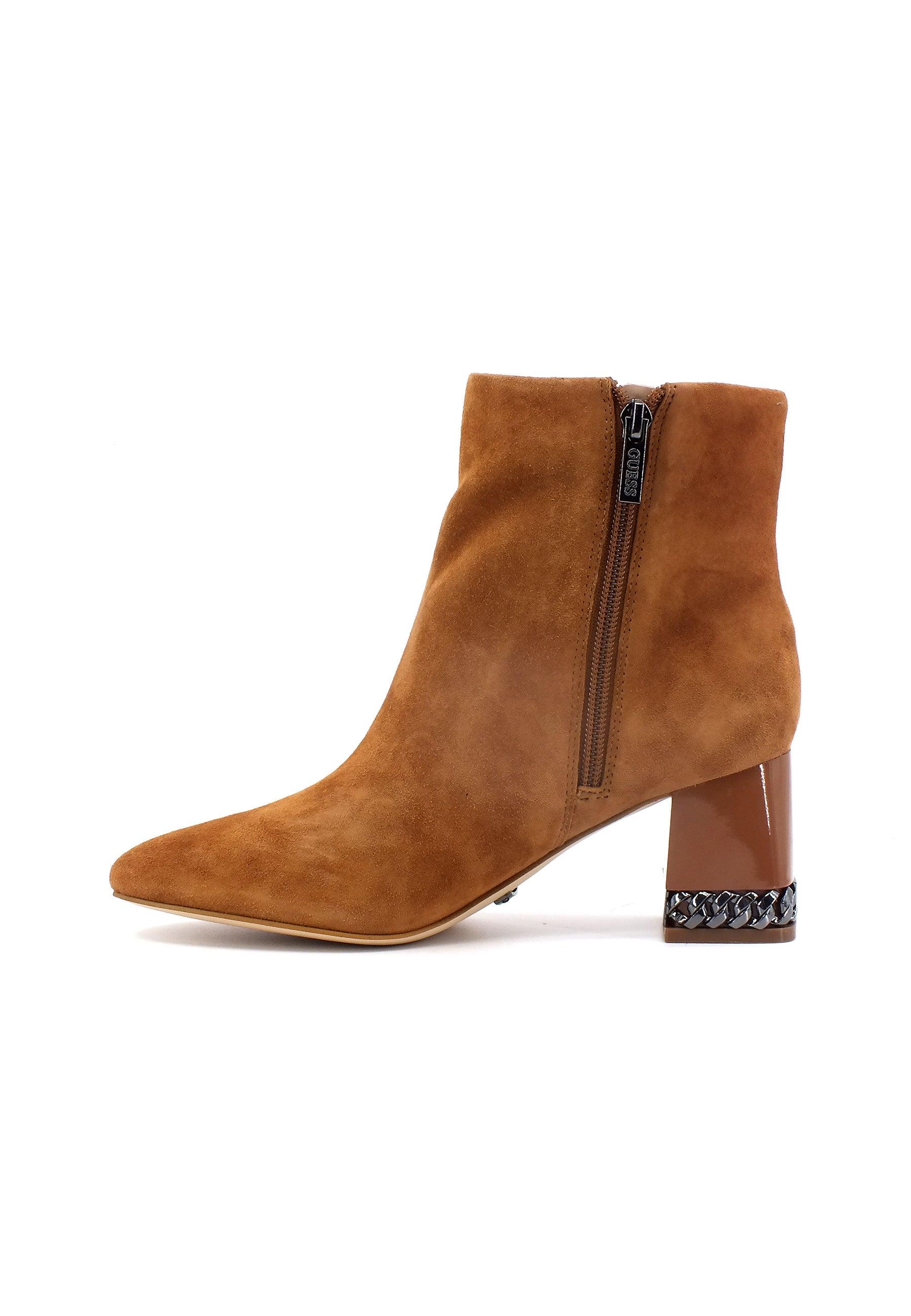 GUESS Stivaletto Tronchetto Donna Cognac FL7FDDSUE10 - Sandrini Calzature e Abbigliamento