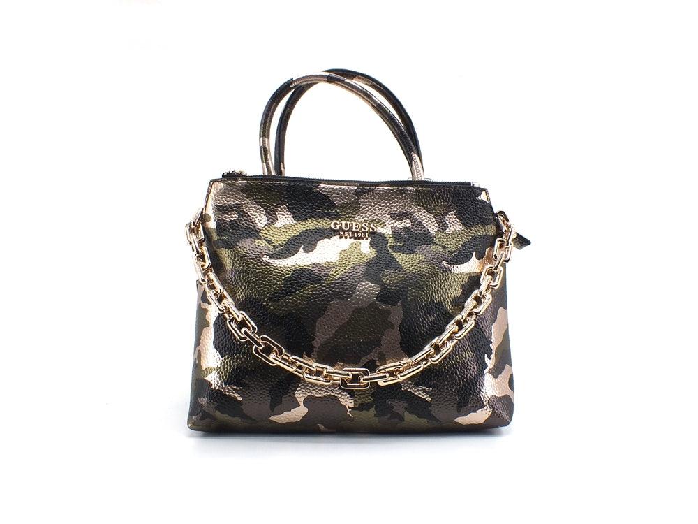 GUESS Turin Borsa Satchel Triple Compart Camouflage RG840006 - Sandrini Calzature e Abbigliamento