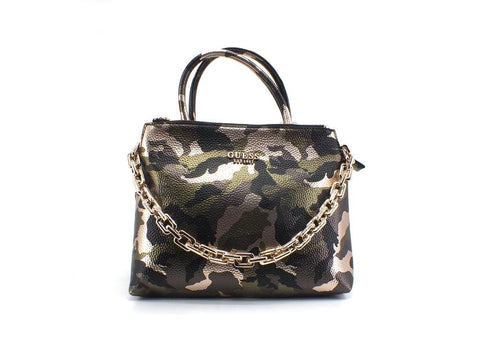 GUESS Turin Borsa Satchel Triple Compart Camouflage RG840006 - Sandrini Calzature e Abbigliamento