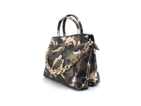 GUESS Turin Borsa Satchel Triple Compart Camouflage RG840006 - Sandrini Calzature e Abbigliamento