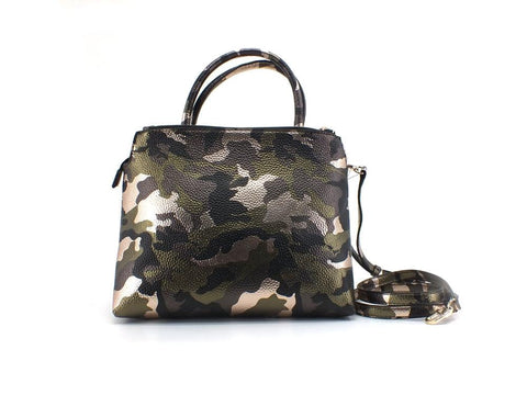 GUESS Turin Borsa Satchel Triple Compart Camouflage RG840006 - Sandrini Calzature e Abbigliamento