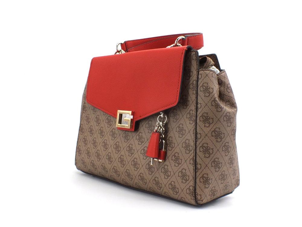 GUESS Valy Satchel Borsa Bicolor - Sandrini Calzature e Abbigliamento