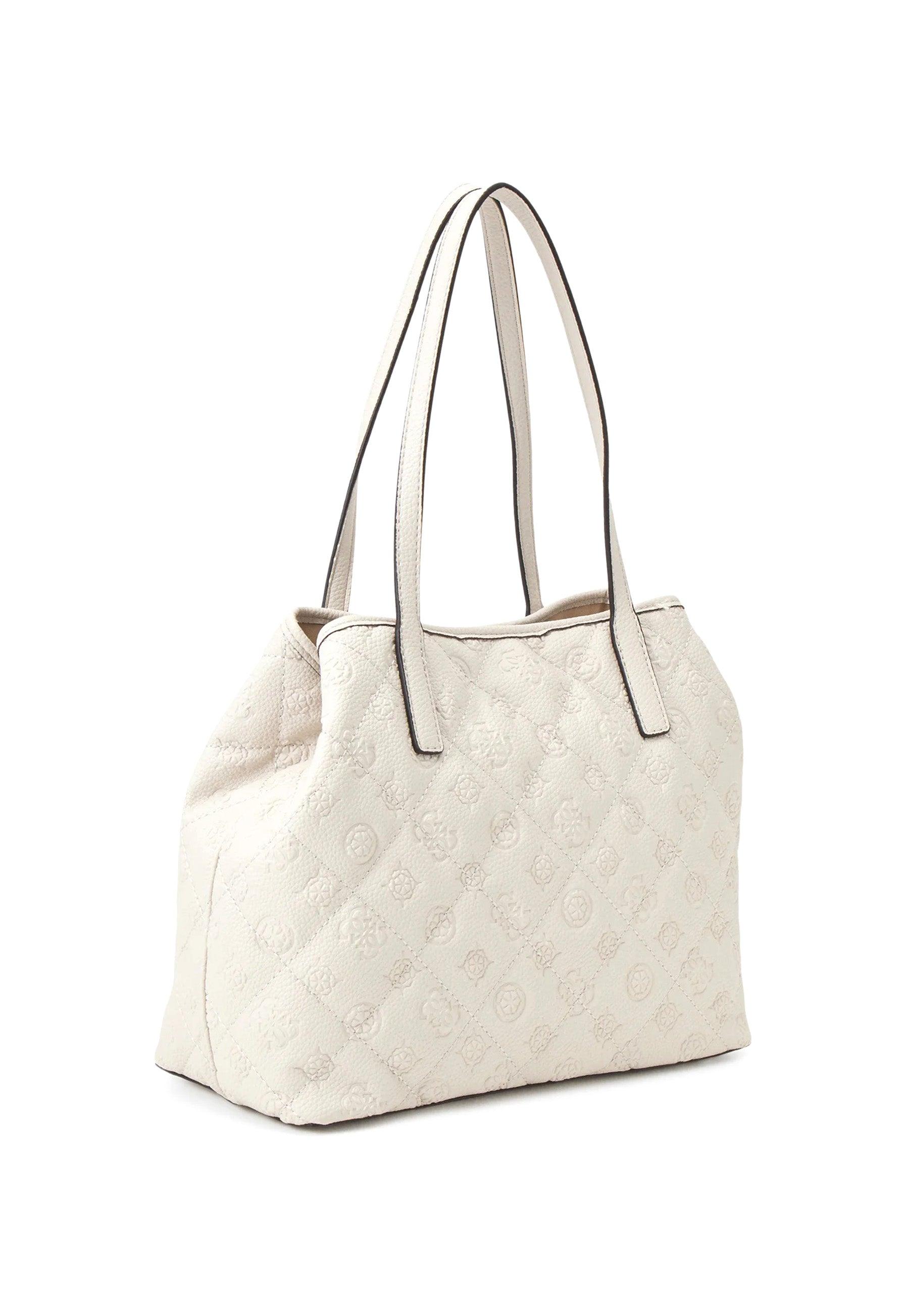 GUESS Vikky Borsa Tote Stone Bianco QP699528 - Sandrini Calzature e Abbigliamento